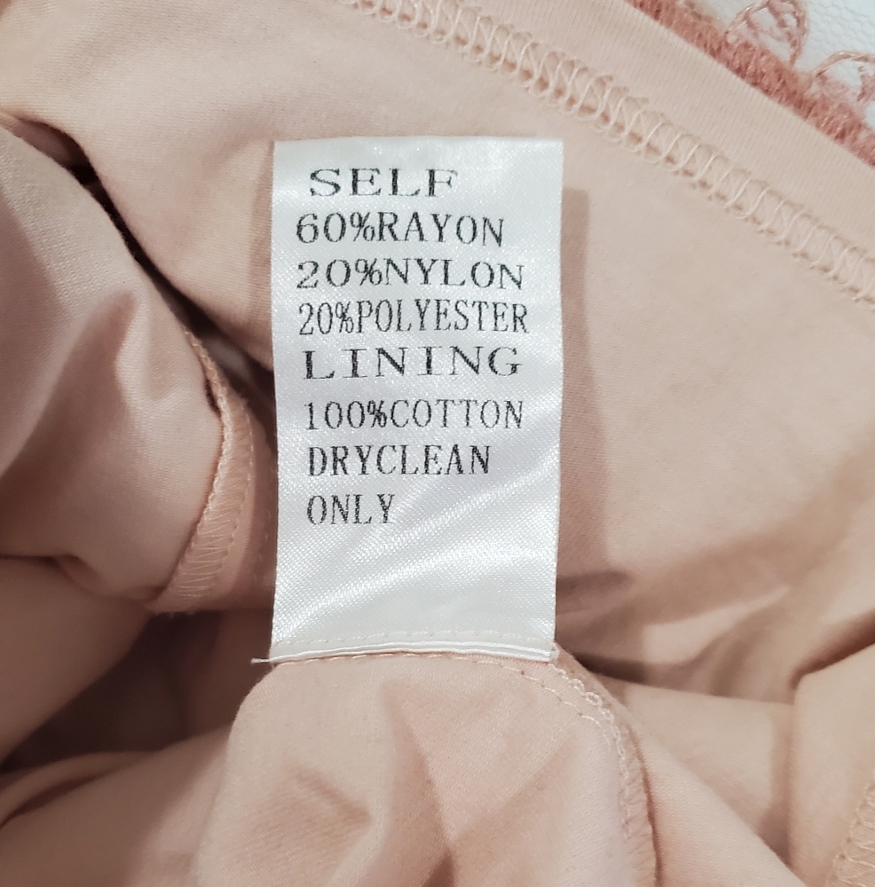 TADASHI SHOJI Girls Honeysuckle Corded Lace Dress Dusty Pink - Picture 8 of 10